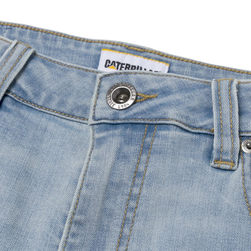 PANTALÓN HOMBRE COOLMAX DENIM SLIM CELESTE - 4