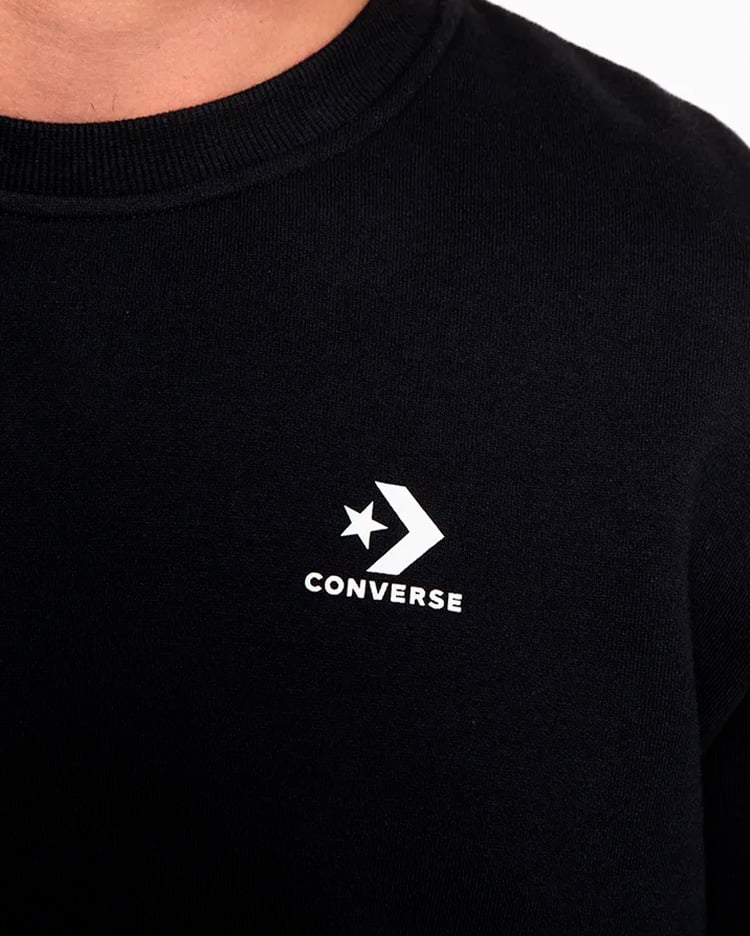 POLERA HOMBRE BASIC CREW NEGRO - 4