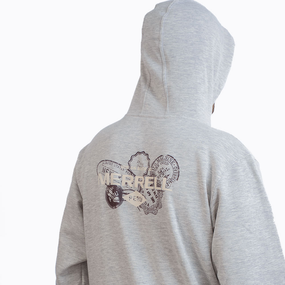 POLERA HOMBRE PERÚ GRAPHIC HOODY GRIS - 5