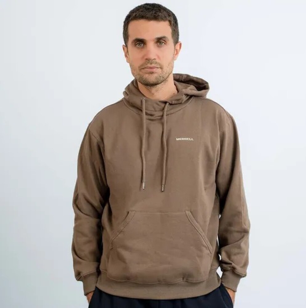 POLERA HOMBRE MACHU PICCHU GRAPHIC HOODY MARRÓN - 1