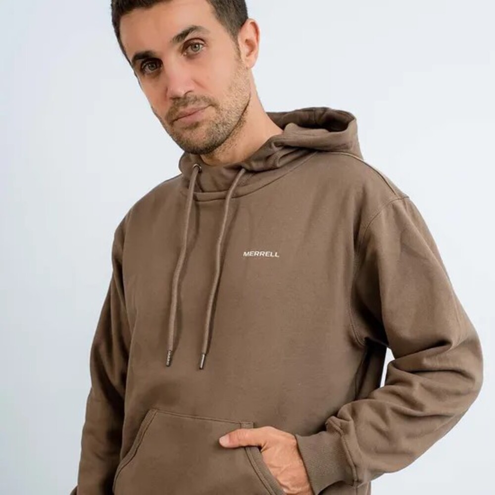 POLERA HOMBRE MACHU PICCHU GRAPHIC HOODY MARRÓN - 5