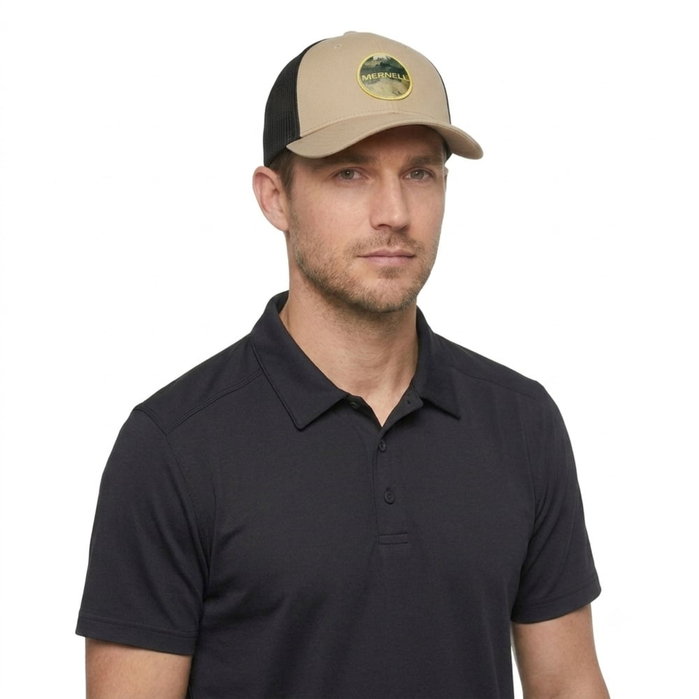 GORRO UNISEX ABSTRACT PATCH TRUCKER CAP VERDE - 1