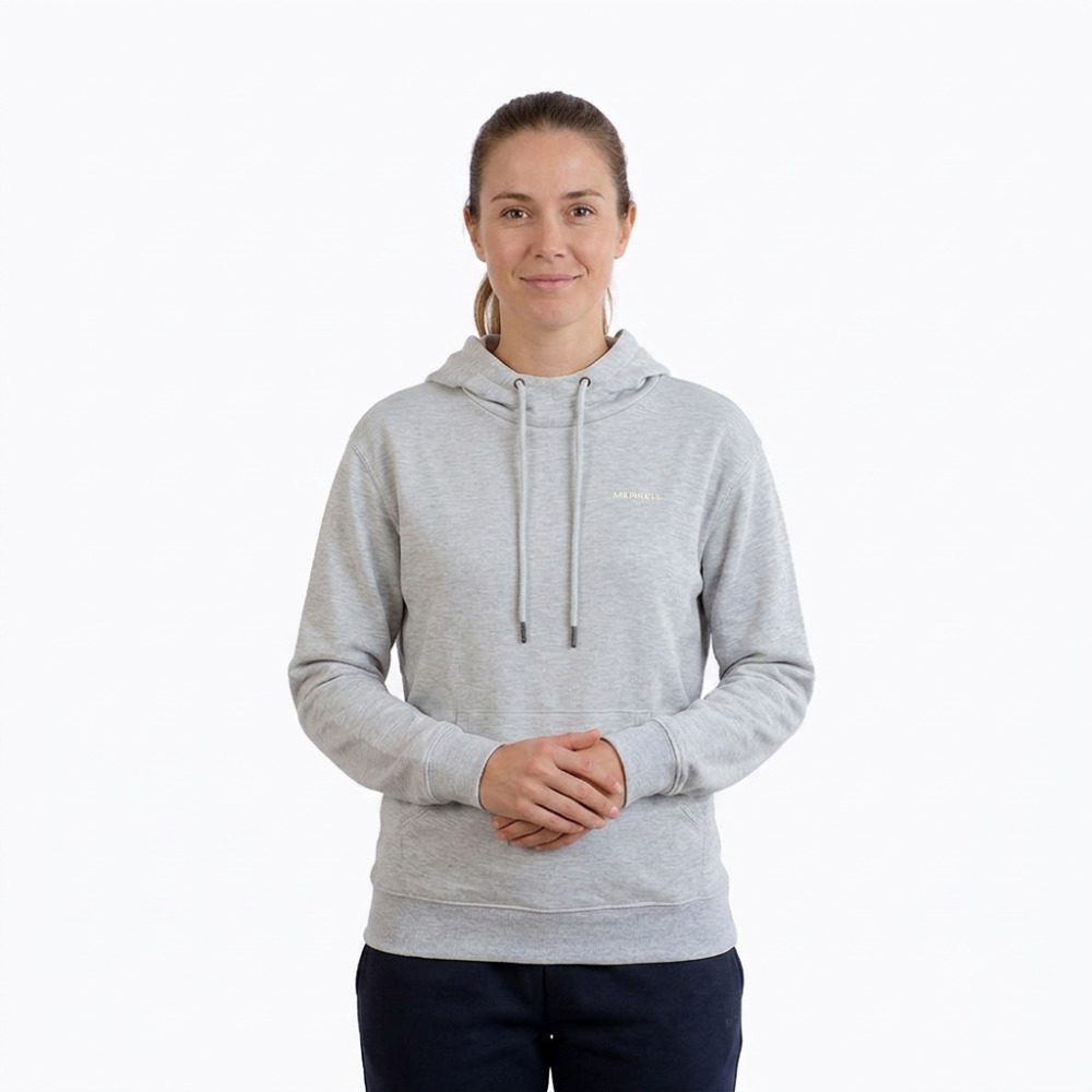 POLERA MUJER BASIC HOODY GRIS - 1