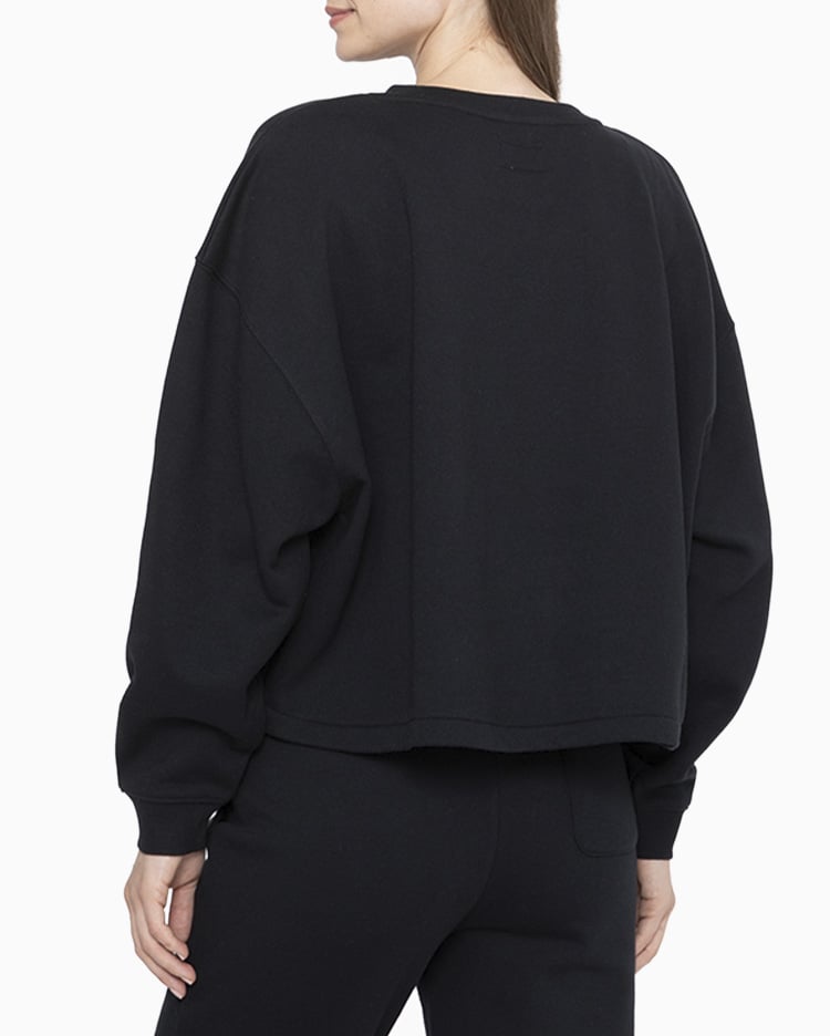 POLERA MUJER BASIC CREW NEGRO - 2