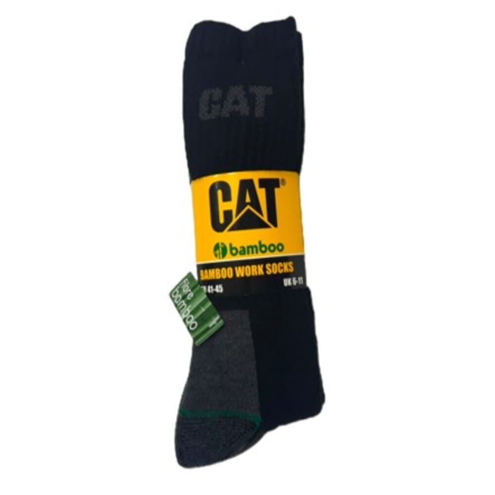 MEDIAS HOMBRE BAMBOO WORK 3 PACK NEGRO - 1