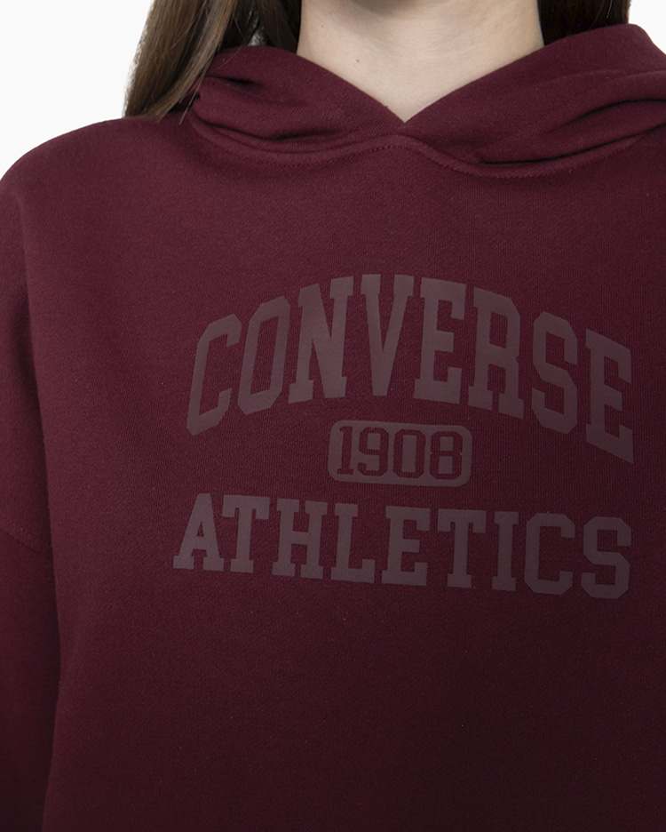 POLERA MUJER BASIC HOODIE GUINDA - 4