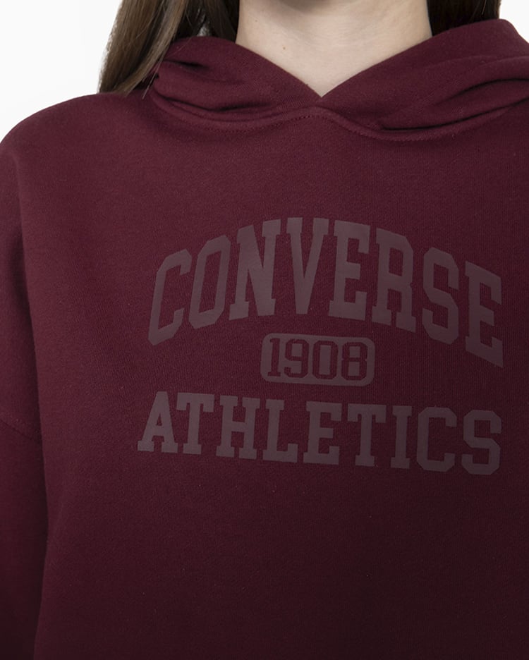 POLERA MUJER BASIC HOODIE GUINDA - 4
