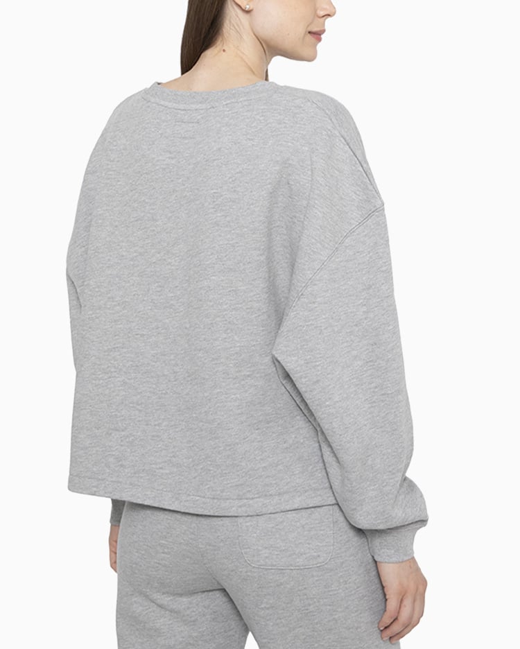 POLERA MUJER BASIC CREW GRIS - 2