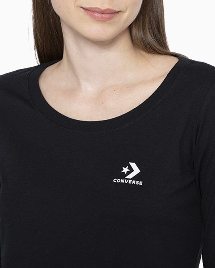 POLO MUJER MANGA LARGA BASIC NEGRO - 4
