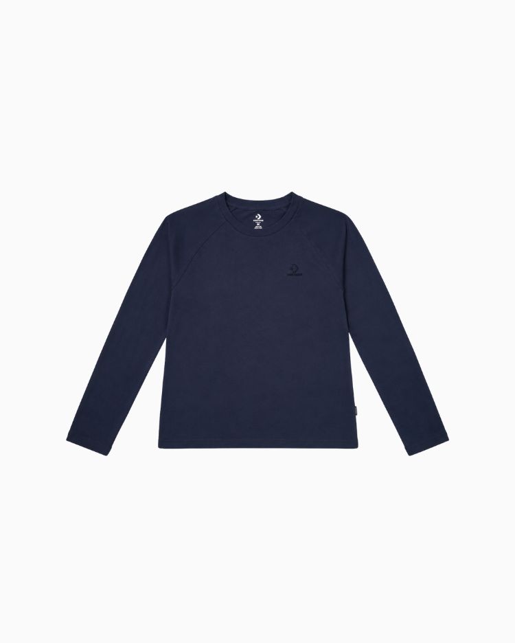 POLO MUJER MANGA LARGA SMALL STAR CHEVRON AZUL - 1