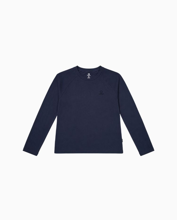 POLO MUJER MANGA LARGA SMALL STAR CHEVRON AZUL - 1