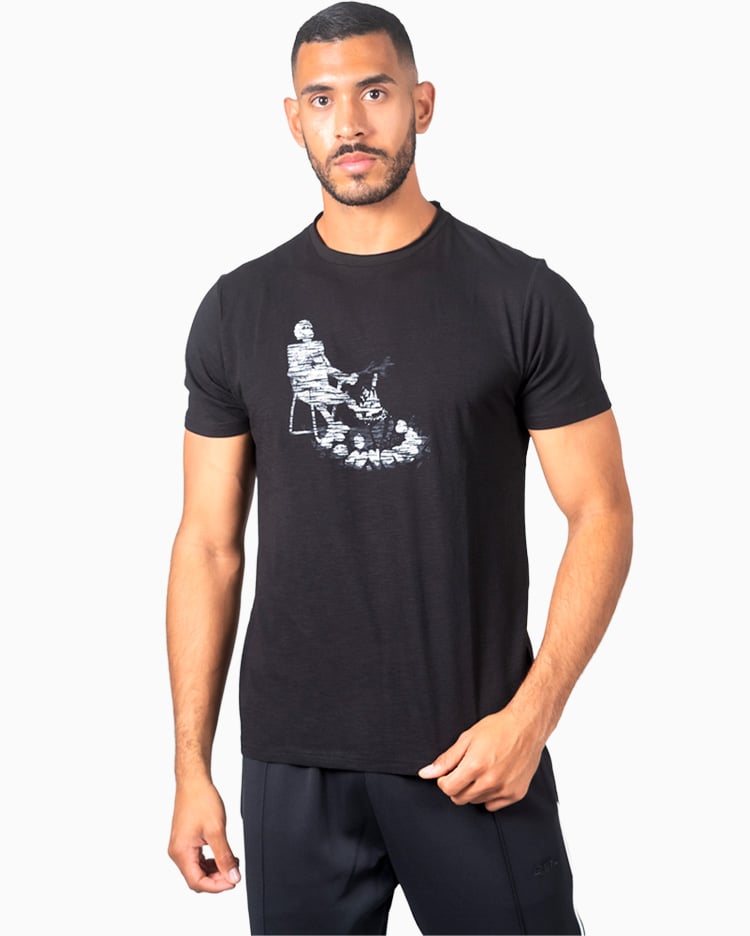 POLO HOMBRE ESQUELETO NEGRO - 4