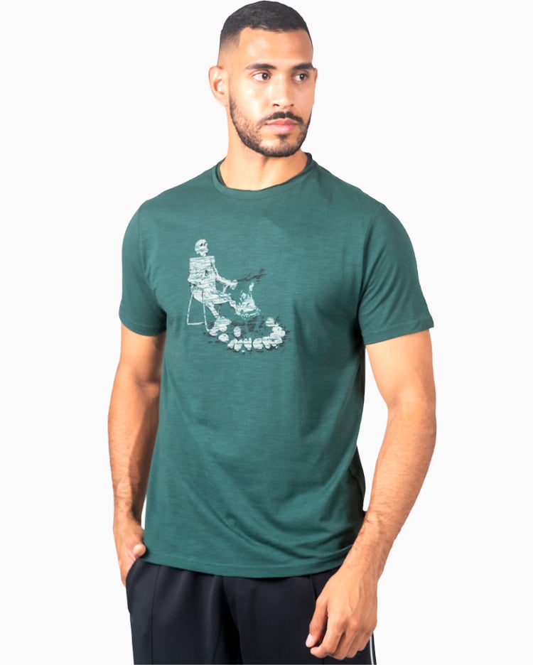 POLO HOMBRE ESQUELETO VERDE - 4