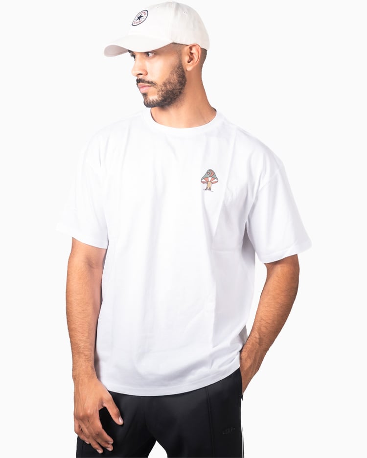 POLO HOMBRE OVERSIZE MUSHROOM BLANCO - 4