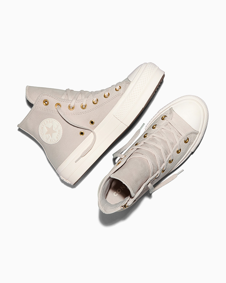 ZAPATILLAS CHUCK TAYLOR PLATFORM LIFT ZIPPERS CREMA - 3