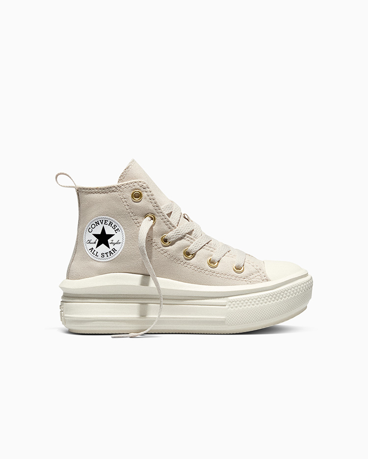 ZAPATILLAS NIÑA CHUCK TAYLOR ALL STAR MOVE ZIPPERS CREMA - 1