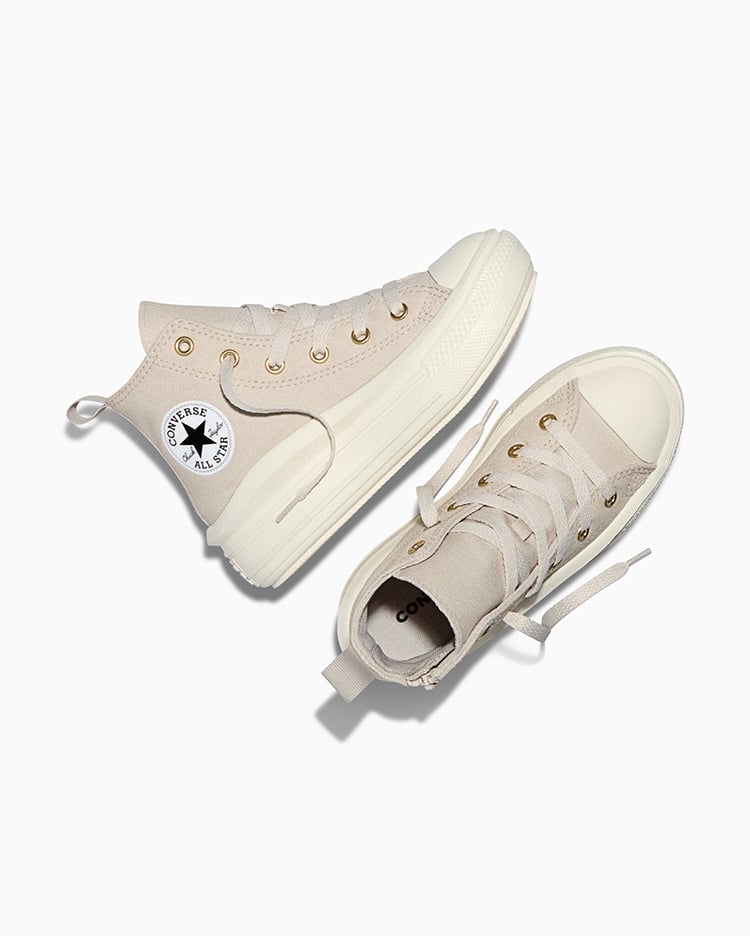 ZAPATILLAS NIÑA CHUCK TAYLOR ALL STAR MOVE ZIPPERS CREMA - 3