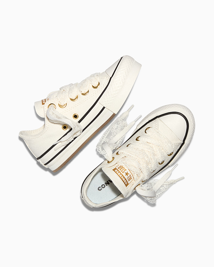 ZAPATILLAS CHUCK TAYLOR EVA LIFT PLATFORM LACE CREMA - 5