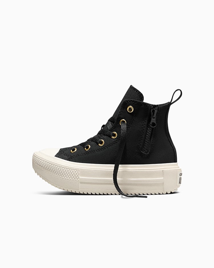ZAPATILLAS CHUCK TAYLOR LIFT DOUBLE STACK ZIPPERS NEGRO - 2