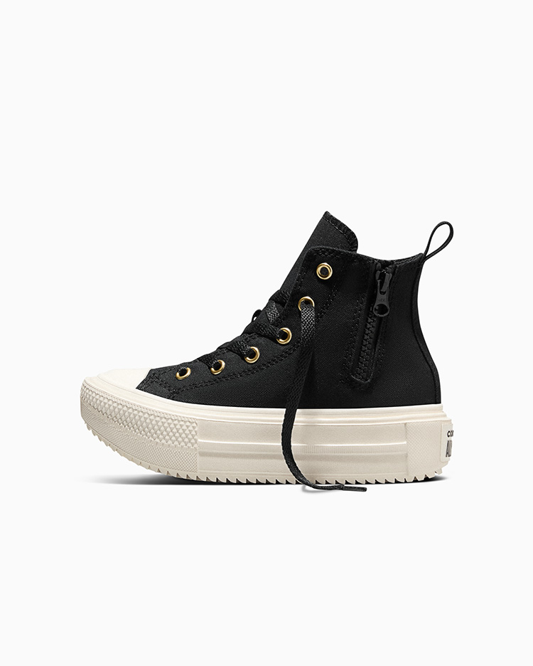 ZAPATILLAS CHUCK TAYLOR LIFT DOUBLE STACK ZIPPERS NEGRO - 2