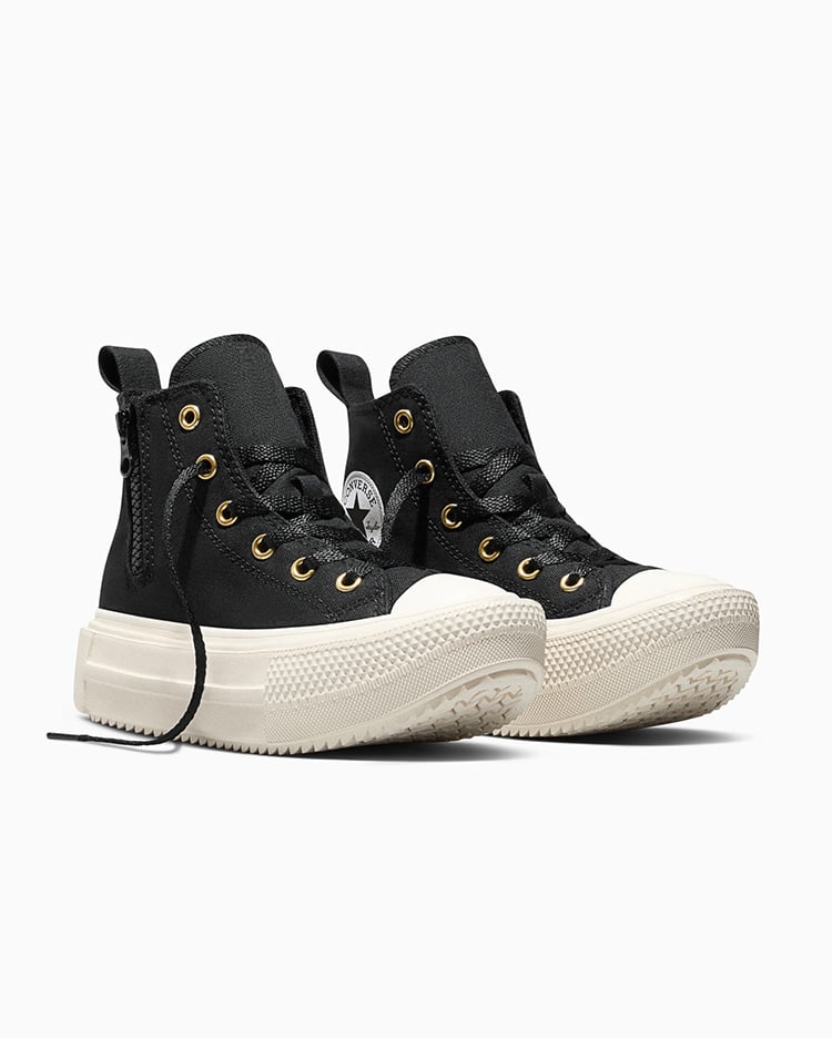 ZAPATILLAS CHUCK TAYLOR LIFT DOUBLE STACK ZIPPERS NEGRO - 4