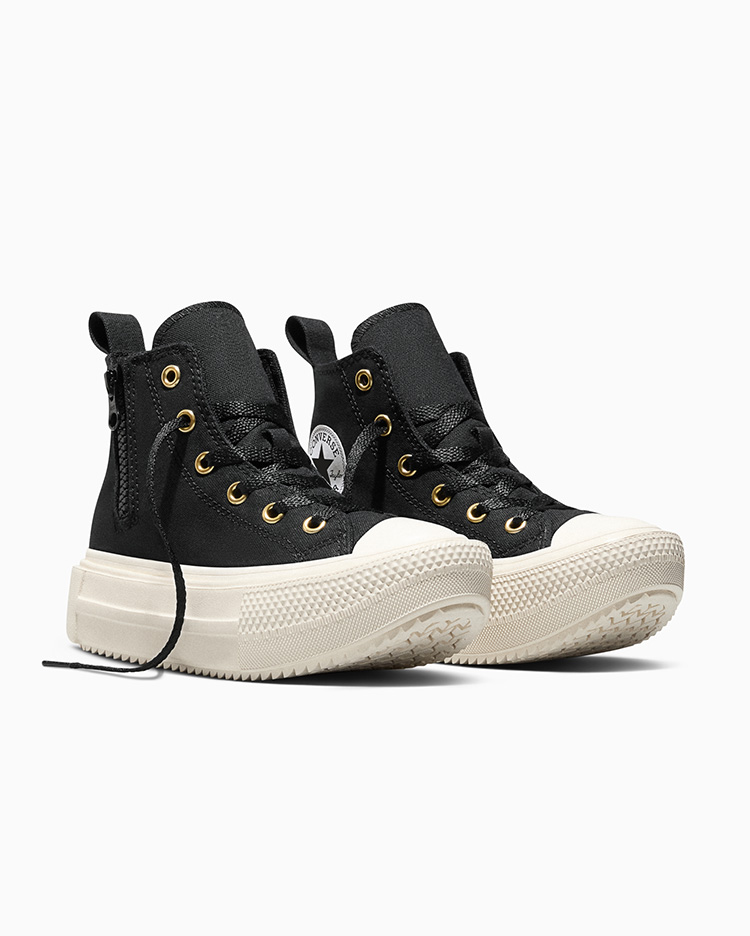 ZAPATILLAS CHUCK TAYLOR LIFT DOUBLE STACK ZIPPERS NEGRO - 4