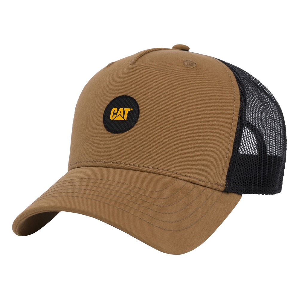 GORRO HOMBRE 5 PANEL LOGO MARRÓN - 1