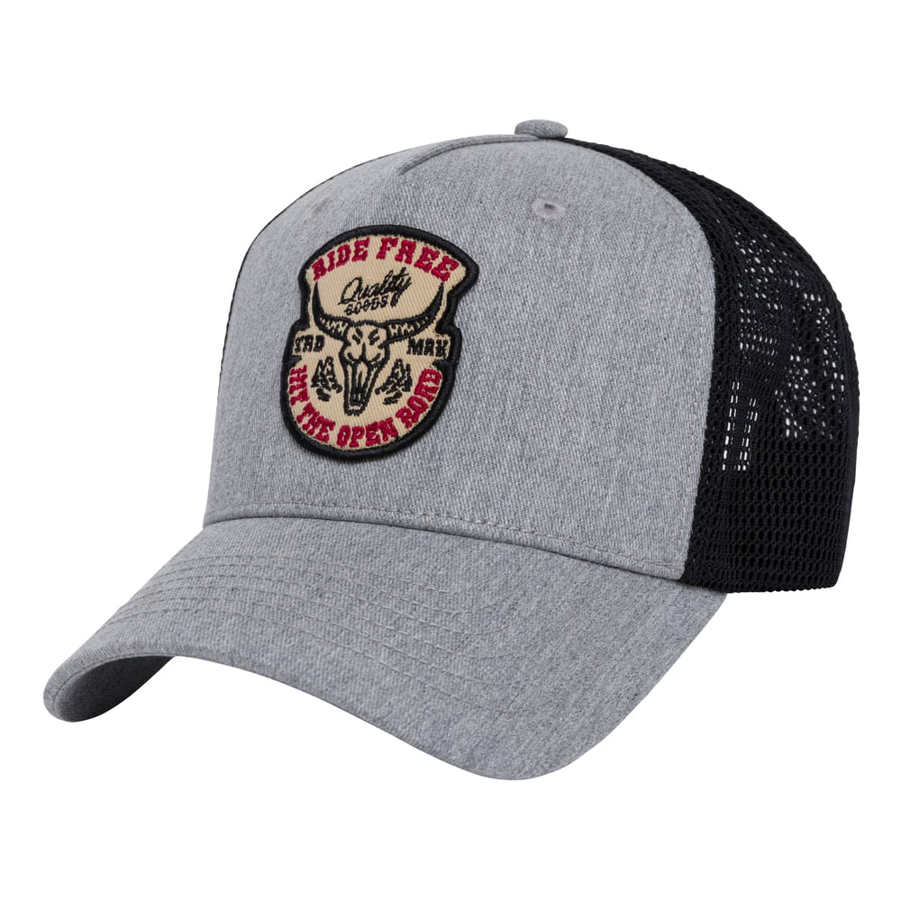GORRO HOMBRE CAT WESTERN PATCH GRIS - 1