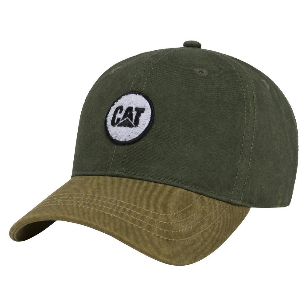 GORRO HOMBRE 6 PANEL UNSTRUCTURED CAT CIRCLE PATCH VERDE - 1