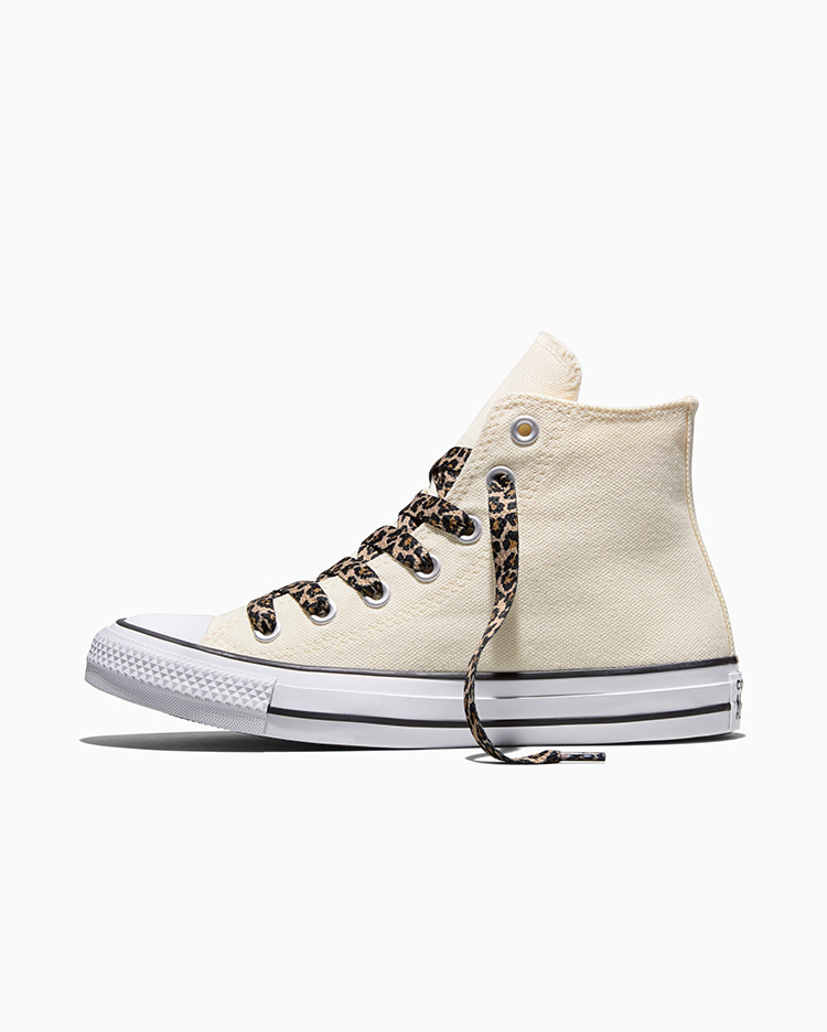 ZAPATILLAS MUJER CHUCK TAYLOR ALL STAR LEOPARD LACES CREMA - 2