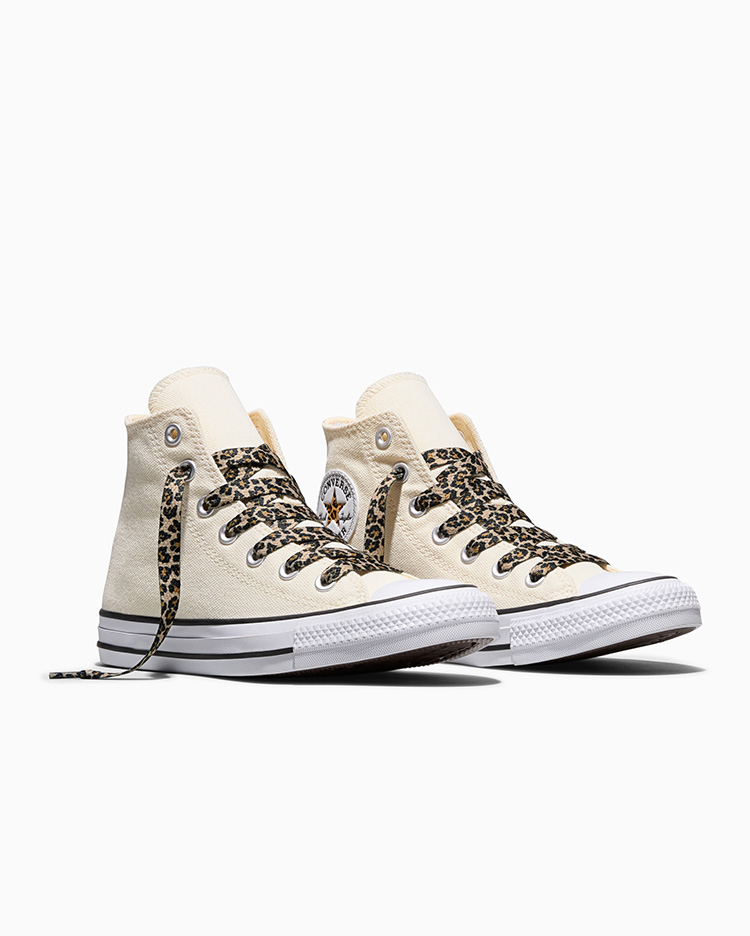 ZAPATILLAS MUJER CHUCK TAYLOR ALL STAR LEOPARD LACES CREMA - 4