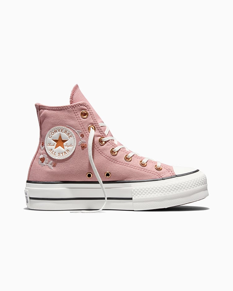 ZAPATILLAS MUJER CHUCK TAYLOR ALL STAR LIFT PLATFORM SEQUIN FLOWERS ROSADO - 1