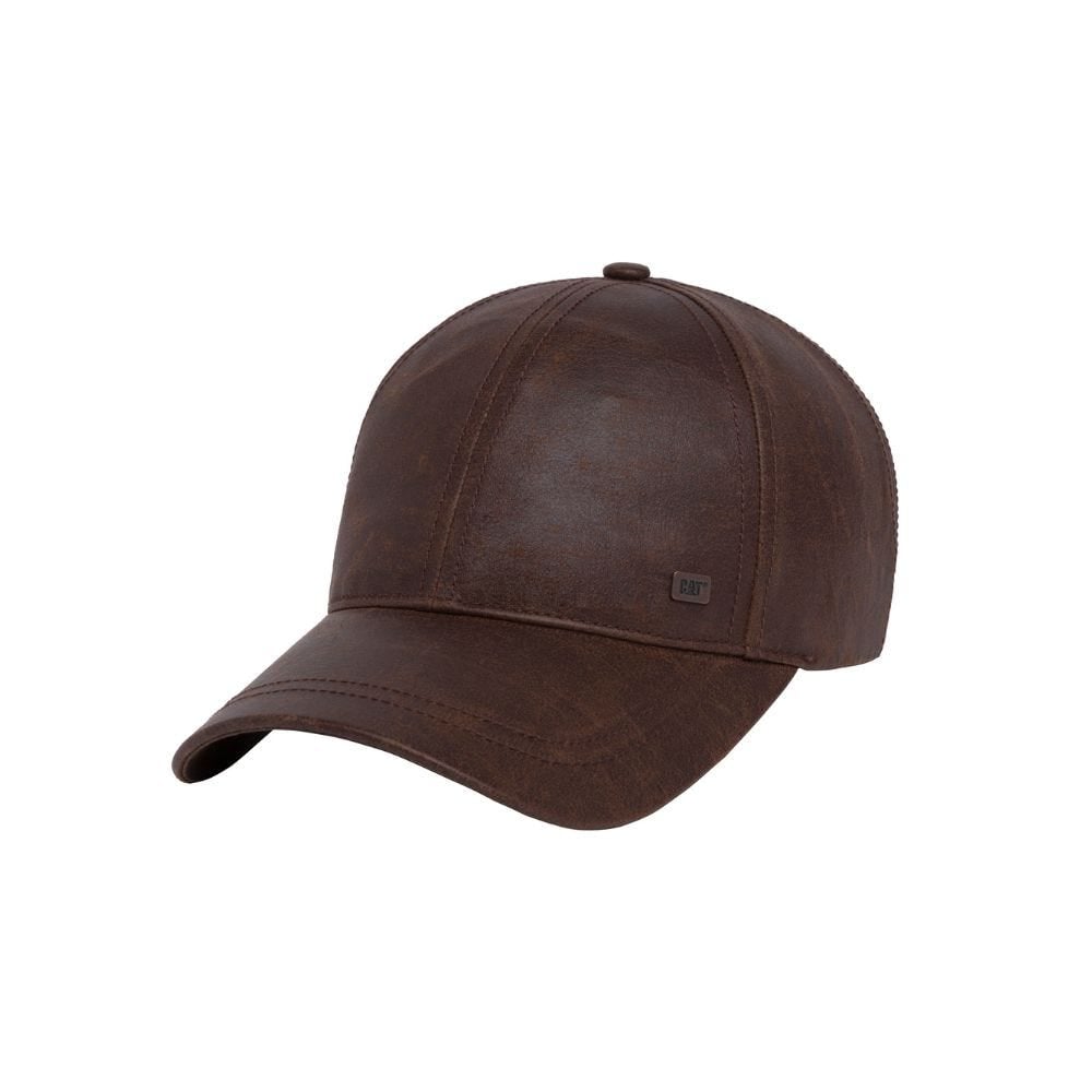GORRO UNISEX ADULTO FAUX LEATHER MARRÓN - 1