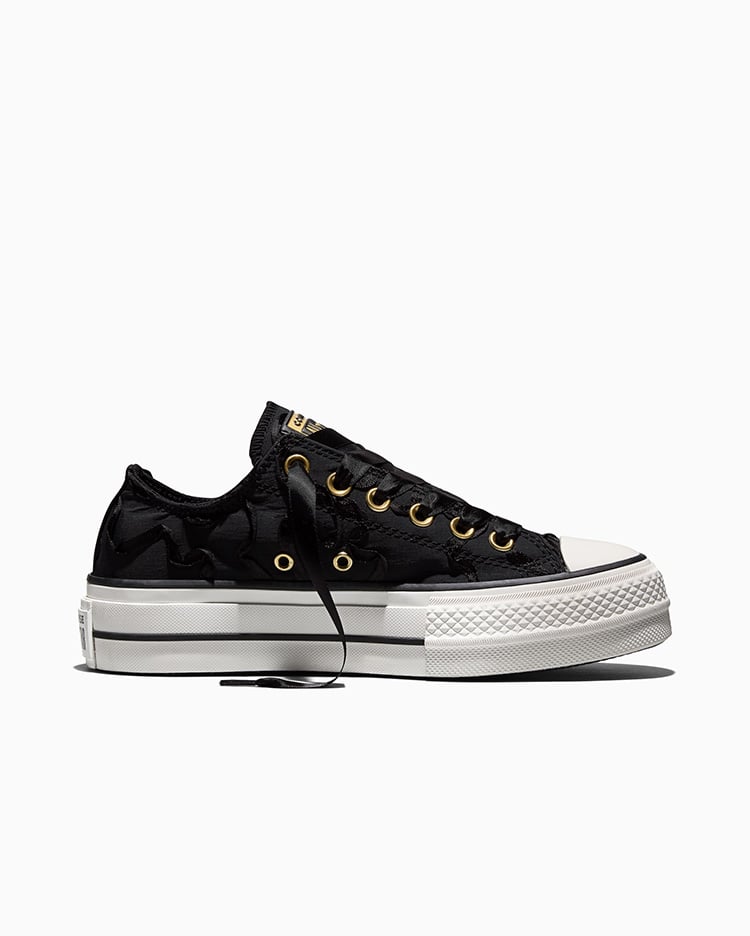 ZAPATILLAS MUJER CHUCK TAYLOR ALL STAR LIFT PLATFORM RIBBON NEGRO - 1