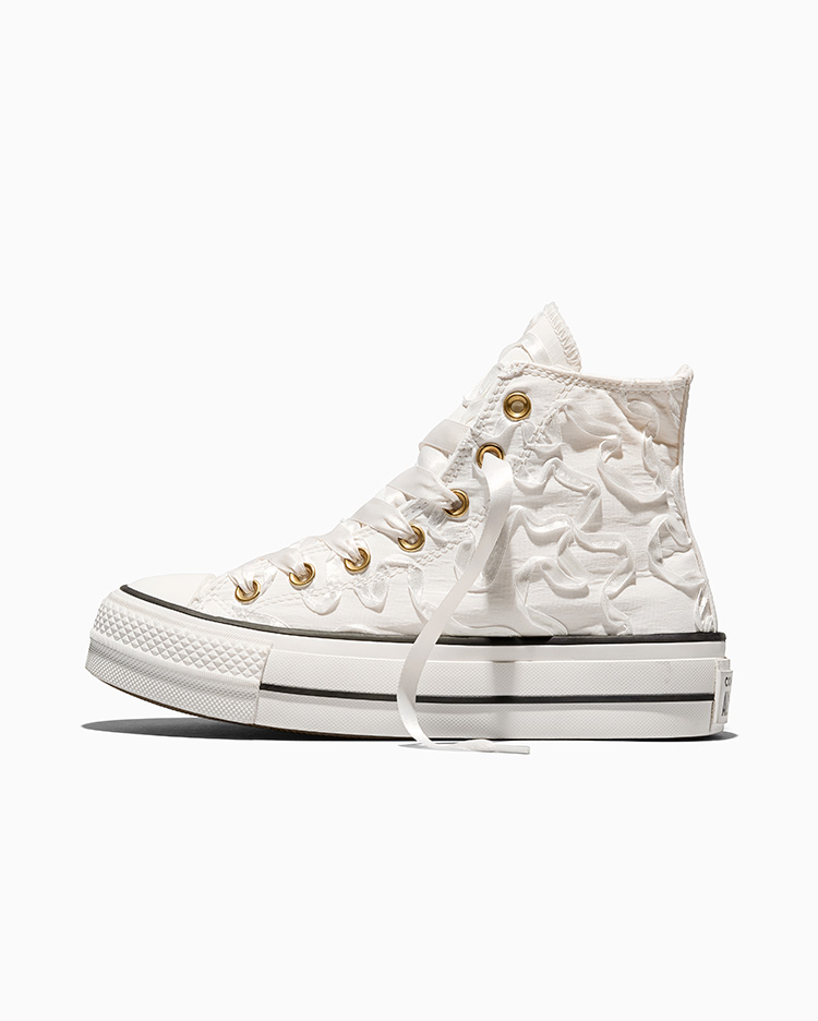 ZAPATILLAS MUJER CHUCK TAYLOR ALL STAR LIFT PLATFORM RIBBON CREMA - 2