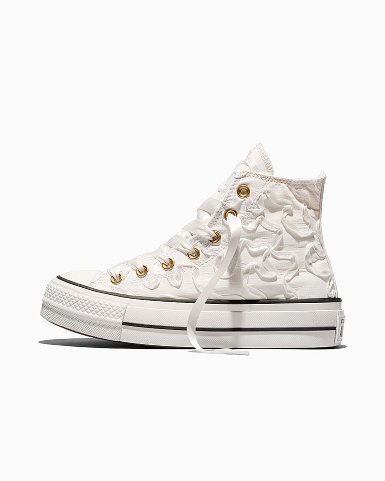 ZAPATILLAS MUJER CHUCK TAYLOR ALL STAR LIFT PLATFORM RIBBON CREMA - 2