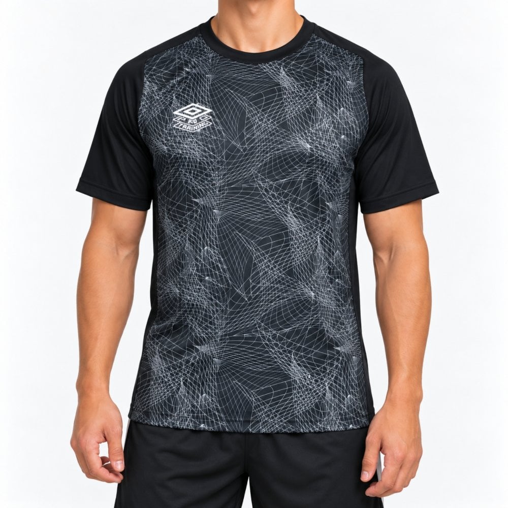POLO HOMBRE PRO TRAINING GRAPHIC NEGRO - 1