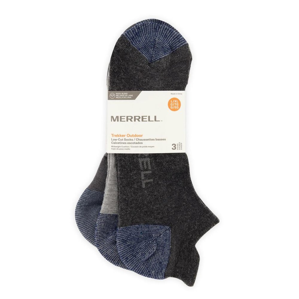 MEDIAS UNISEX TREKKER OUTDOOR LOW CUT 3PP GRIS - 9
