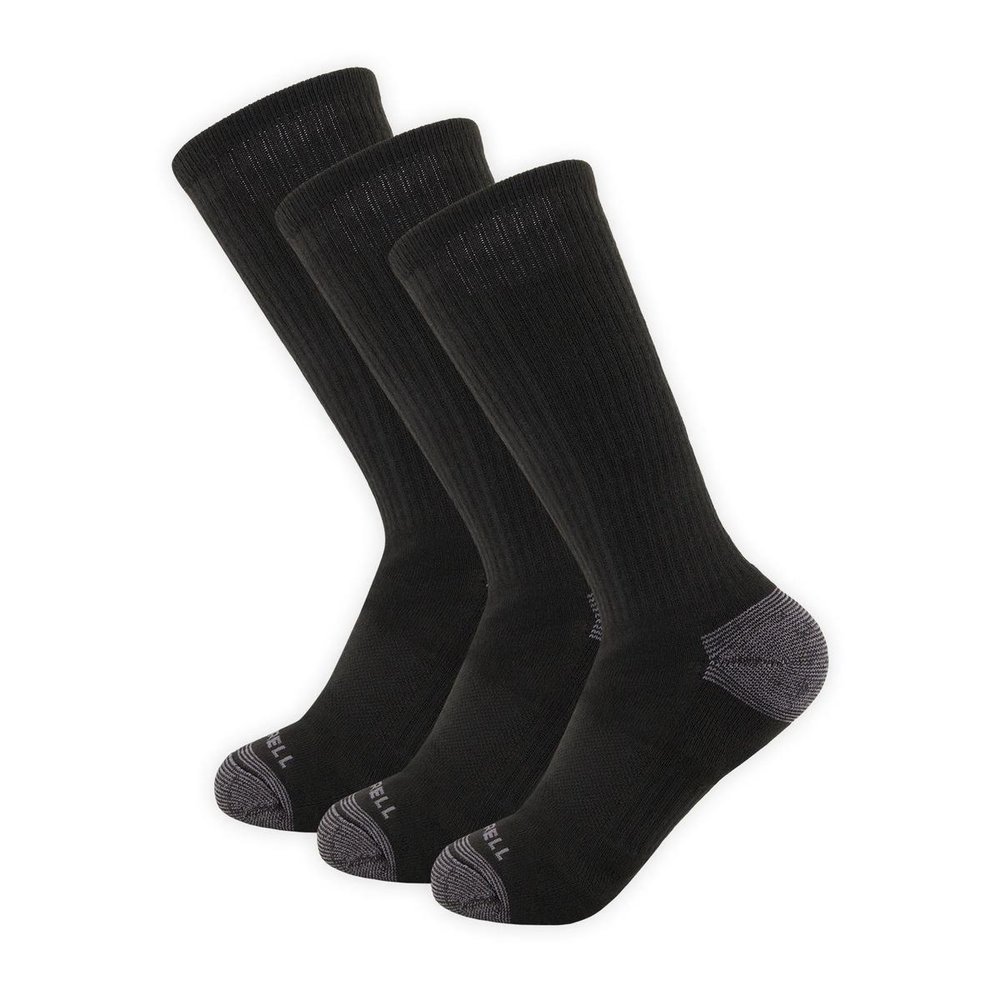 MEDIAS UNISEX ECO-CUSHIONED CREW 3PP NEGRO - 1