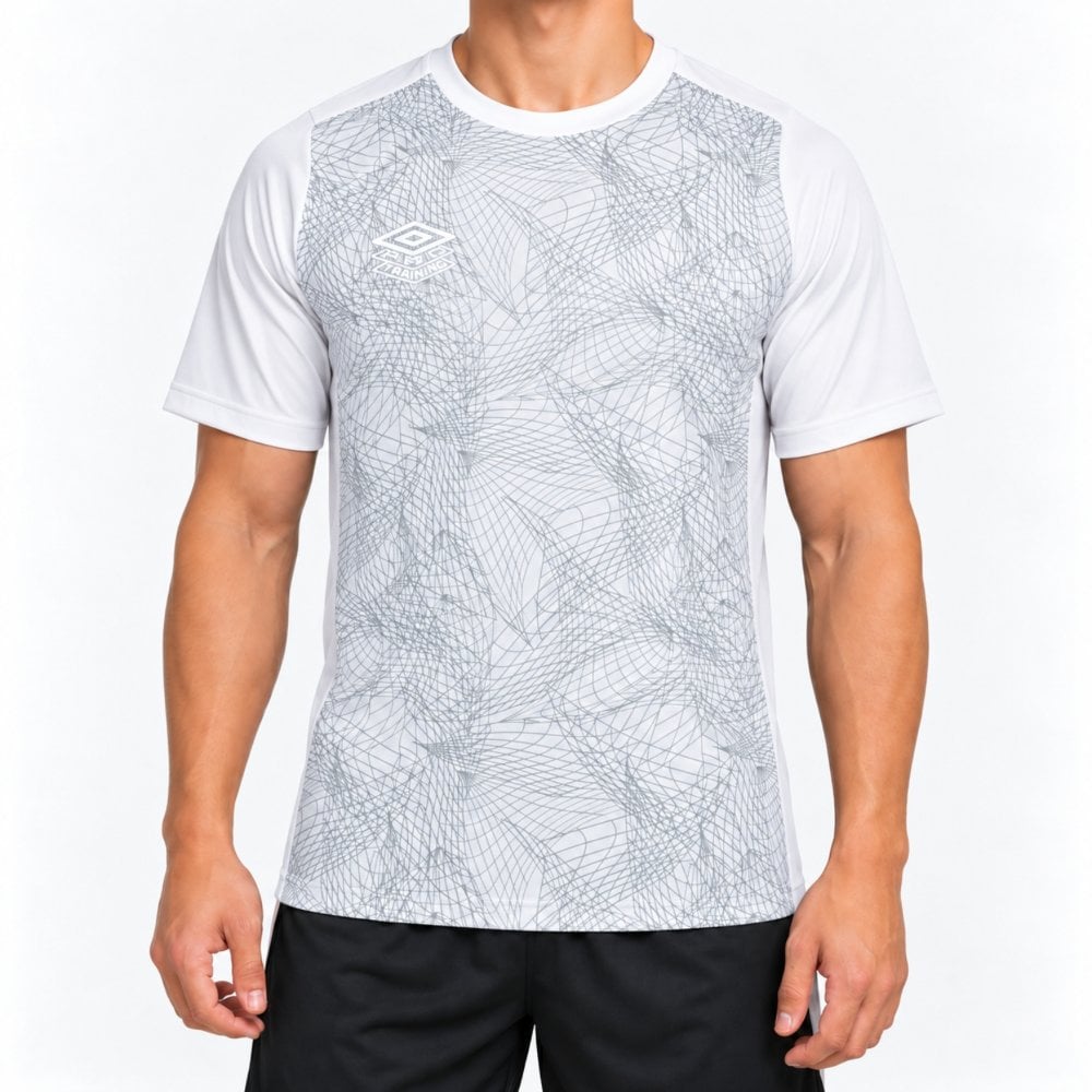 POLO HOMBRE PRO TRAINING GRAPHIC BLANCO - 1