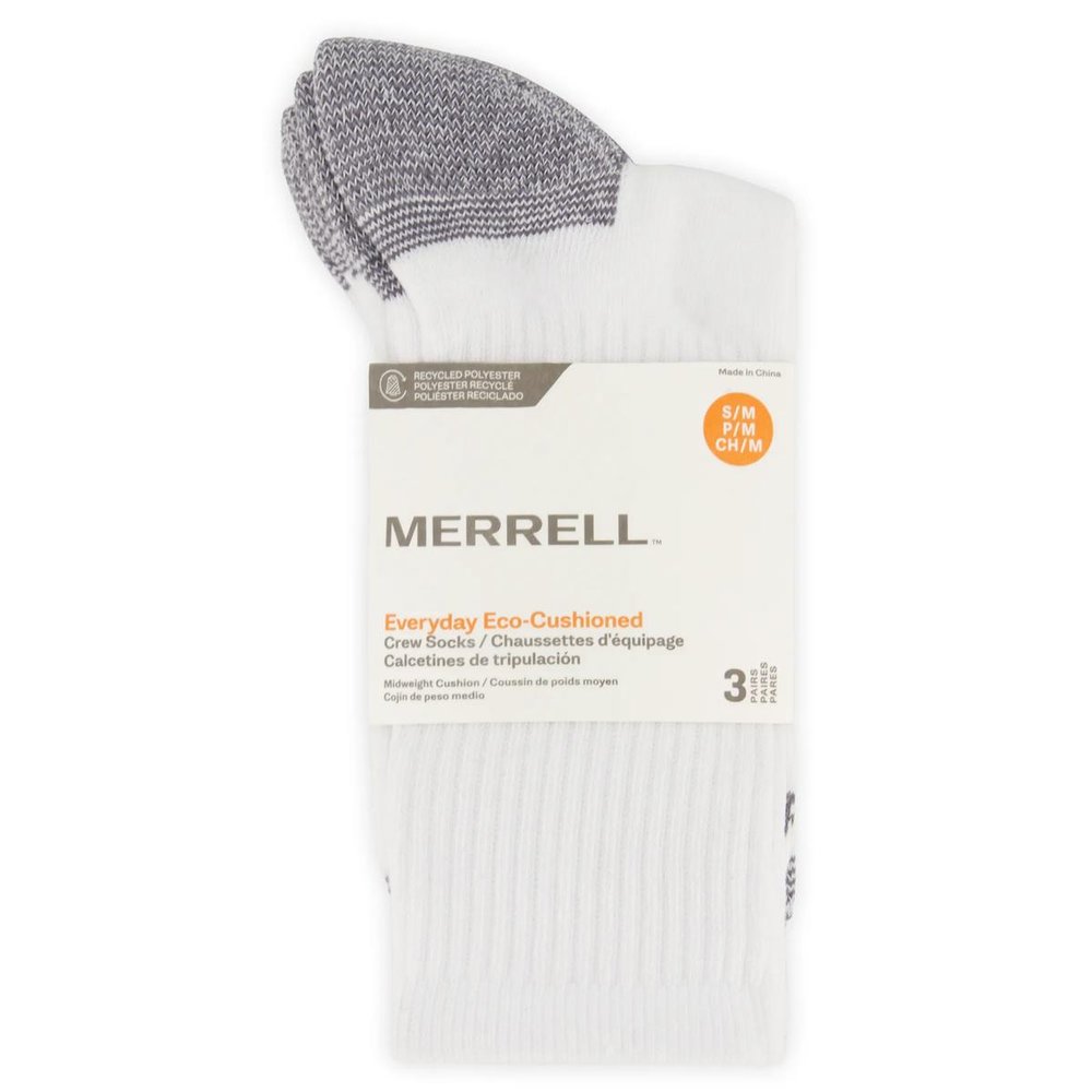 MEDIAS UNISEX ECO-CUSHIONED CREW 3PP BLANCO - 5