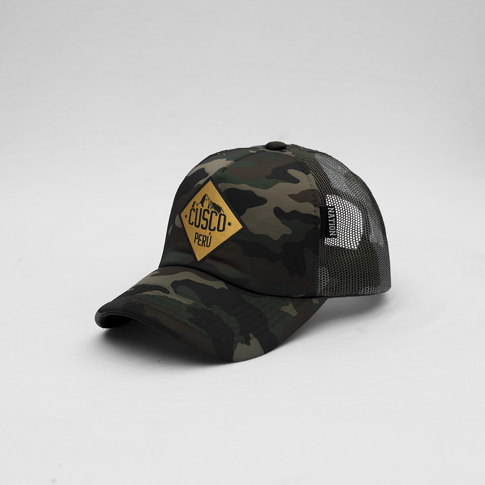 GORRA TRUCKER HOMBRE NATION STORE CUSCO DORADO - 1