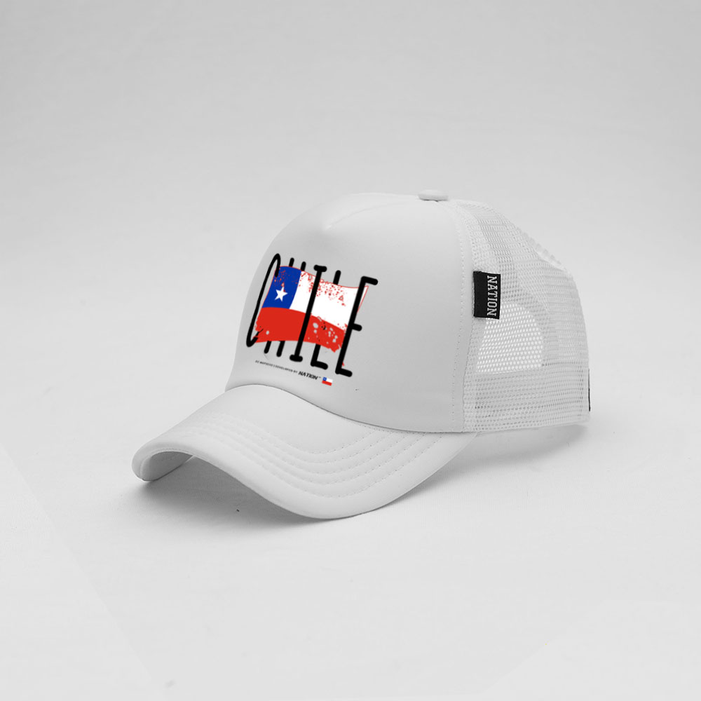 GORRA TRUCKER HOMBRE NATION STORE CHILE BANDERA - 1