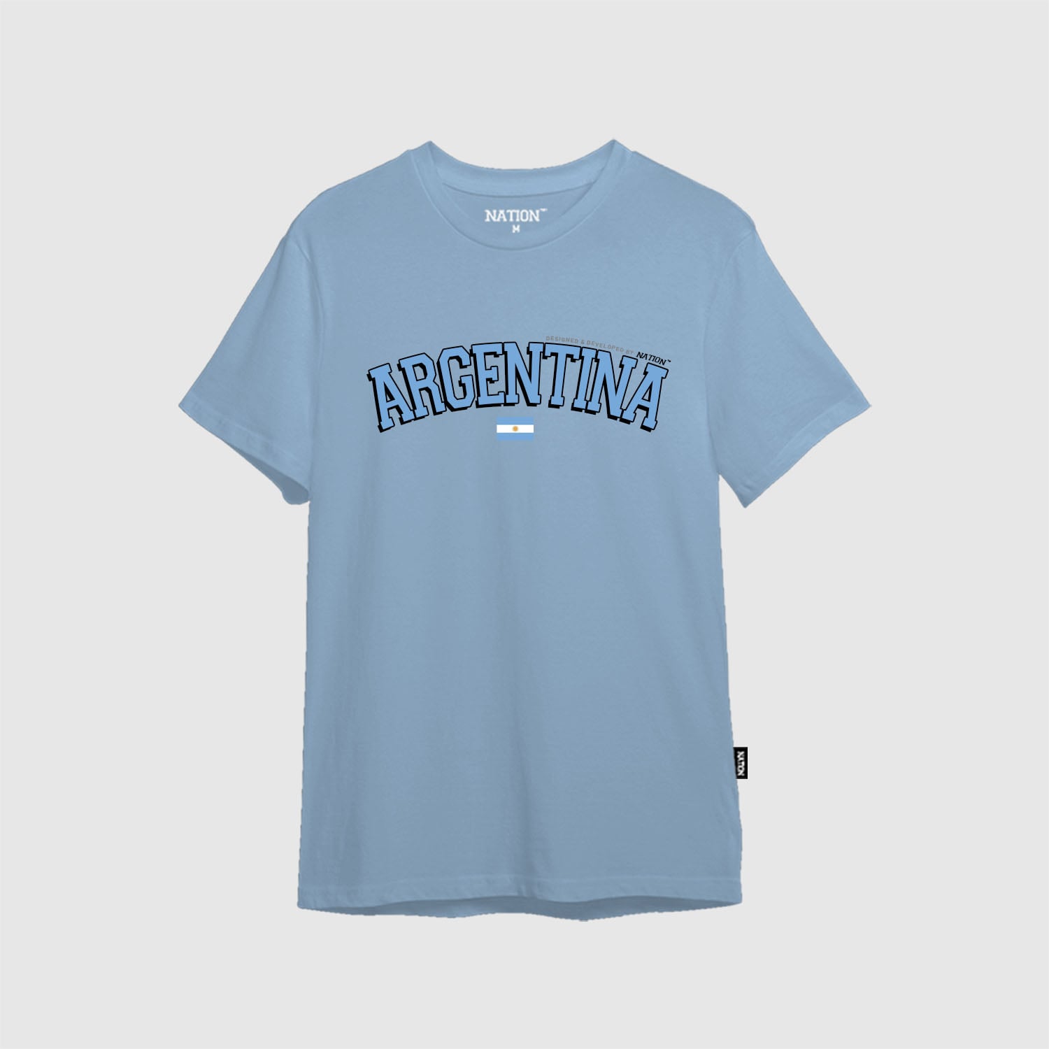 POLO MANGA CORTA ALGODÓN UNISEX NATION STORE ARGENTINA TM URBANO - 1