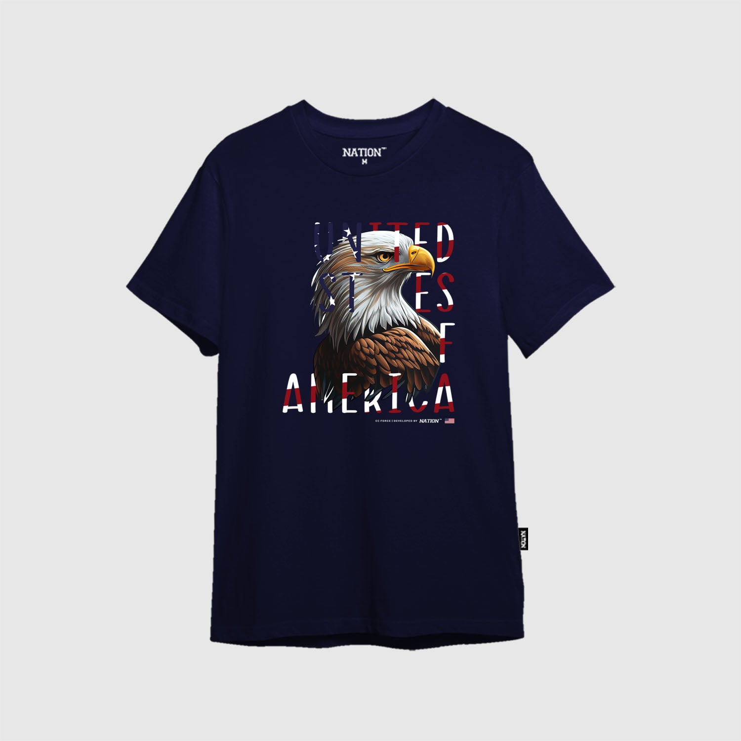 POLO MANGA CORTA ALGODÓN UNISEX NATION STORE USA EAGLE URBANO - 1