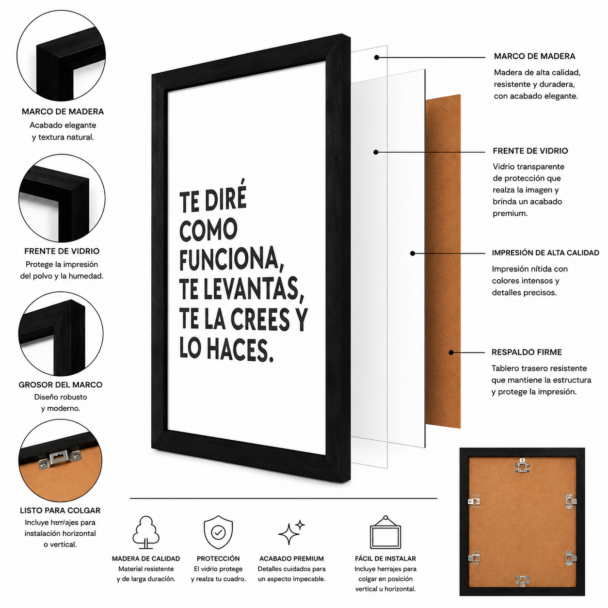 CUADRO TE DIRE COMO FUNCIONA 70X60 CM - 3