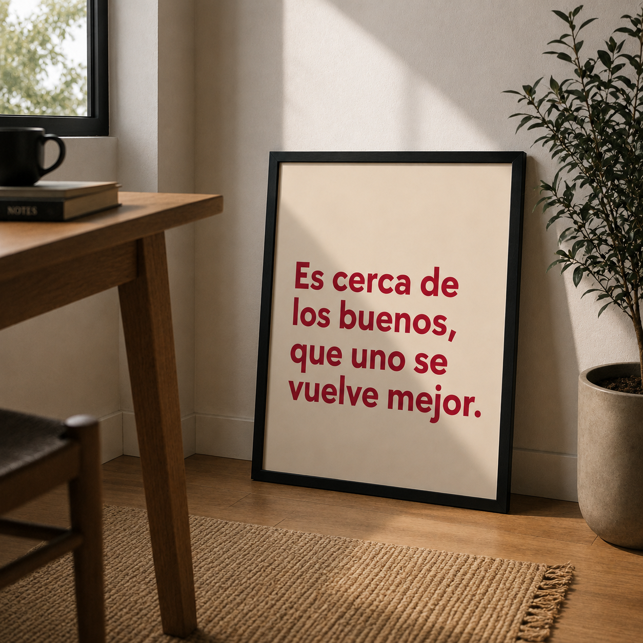 CUADRO ES CERCA DE LOS BUENOS 70X70 CM - 1