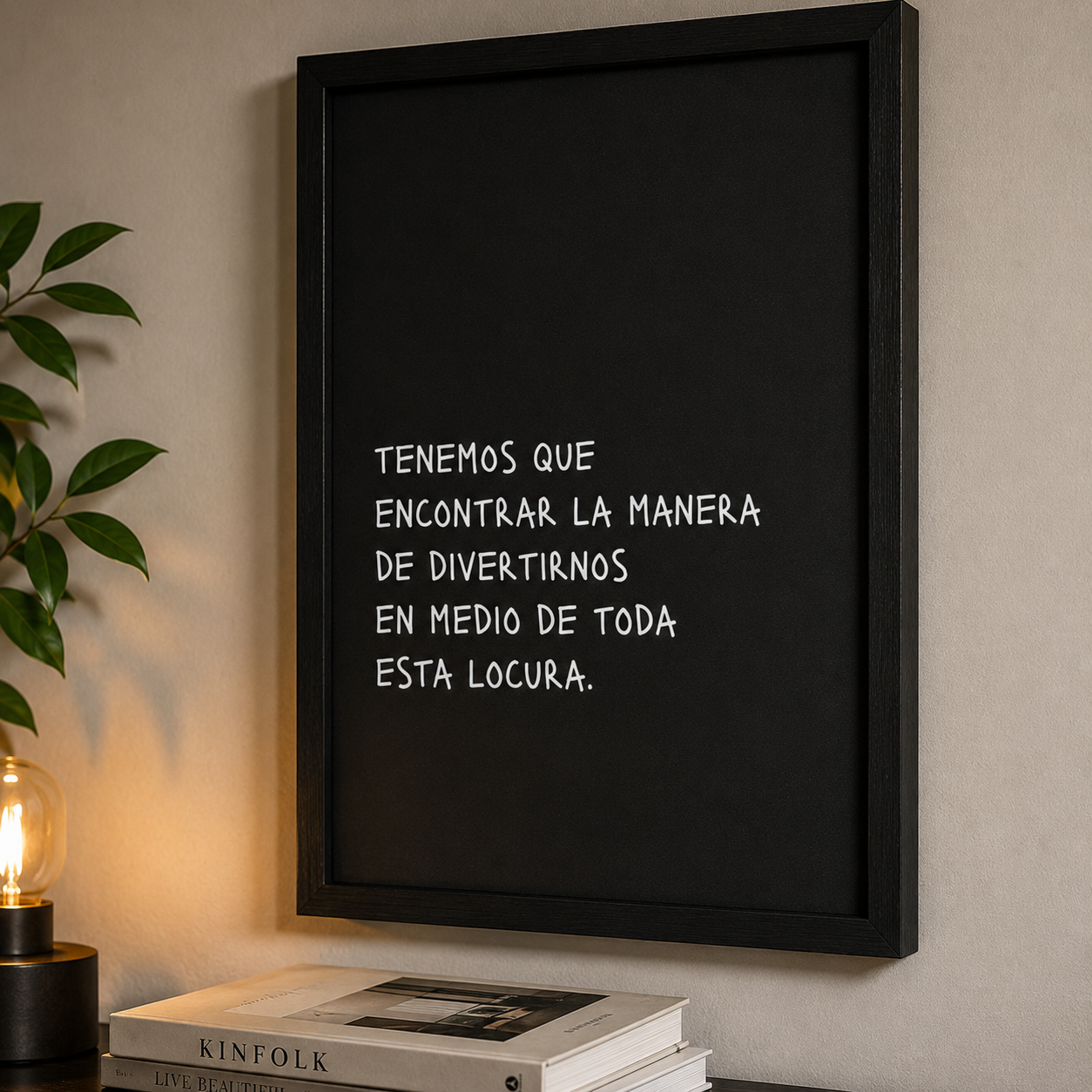CUADRO TENEMOS QUE ENCONTRAR LA MANERA 70X60 CM - 1