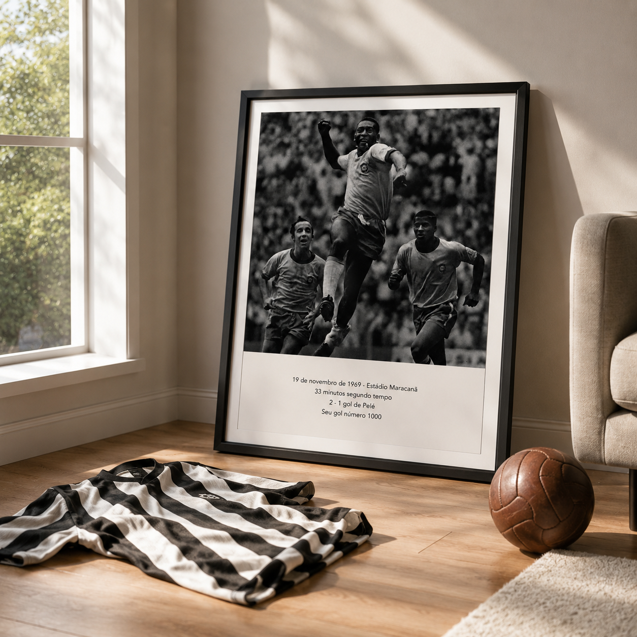 CUADRO PELE GOL 1000 70X60 CM - 1