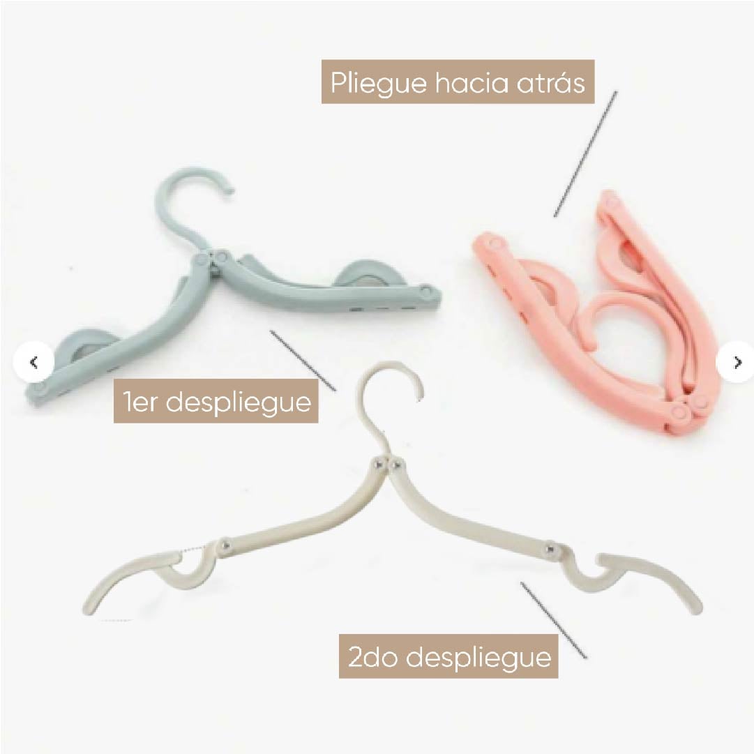 GANCHOS DE ROPA PLEGABLES - PACK 6 UNIDADES - 3